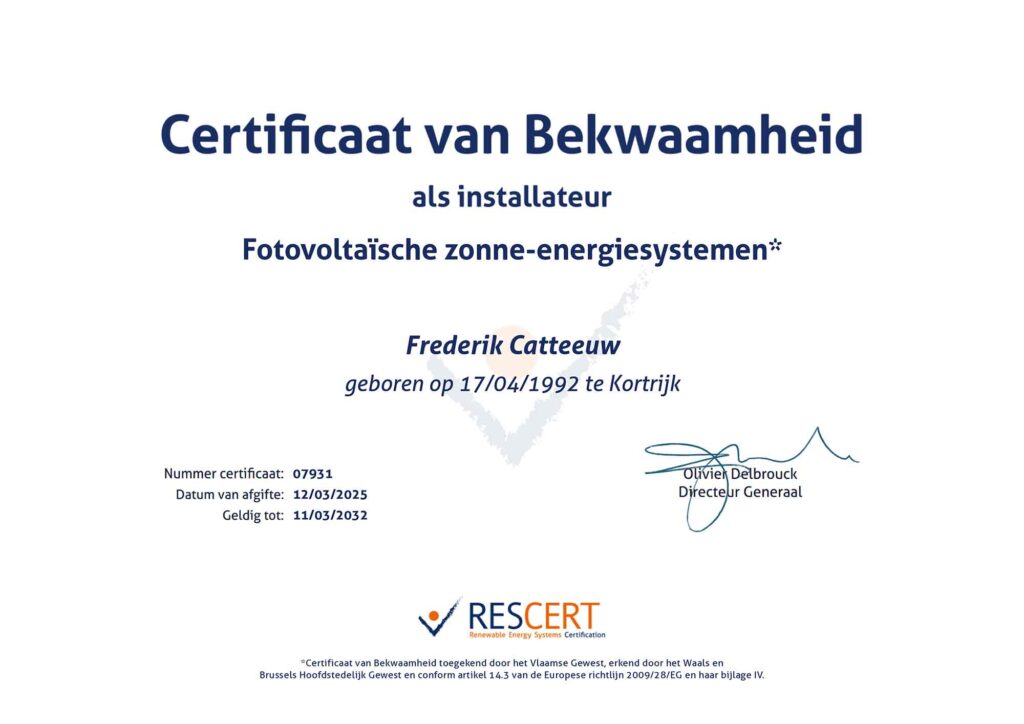Over Wattly 6 Rescert-certificaat elektricien Wattly